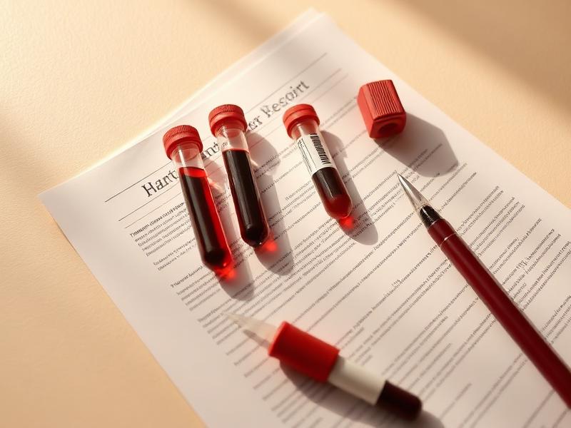Amostras laboratoriais sobre laudo de exames hormonais